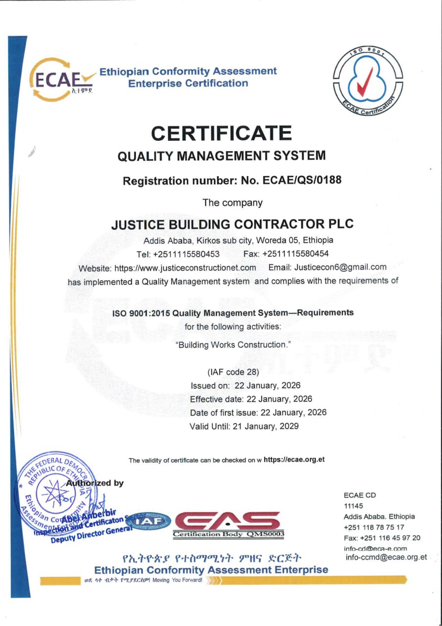 ISO 9001:2015 Certificate - Click to enlarge